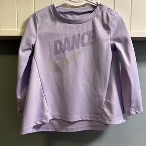 Nike Dance purple shirt/tunic size 24 months